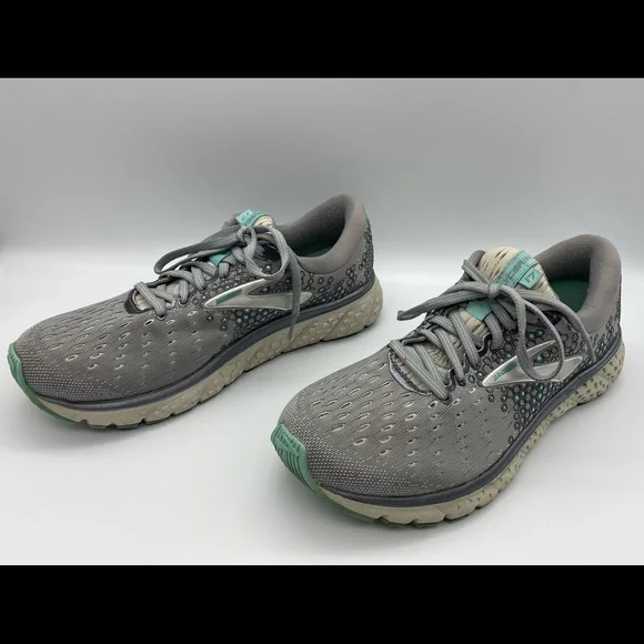 Women’s Brooks Aqua Grey Glycerin 17 Sneakers 8.5 - Picture 6 of 10